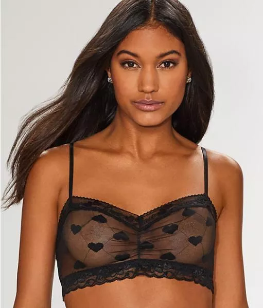 sweetheart-mesh-bralette-black Sweetheart Mesh Bralette - Black -
