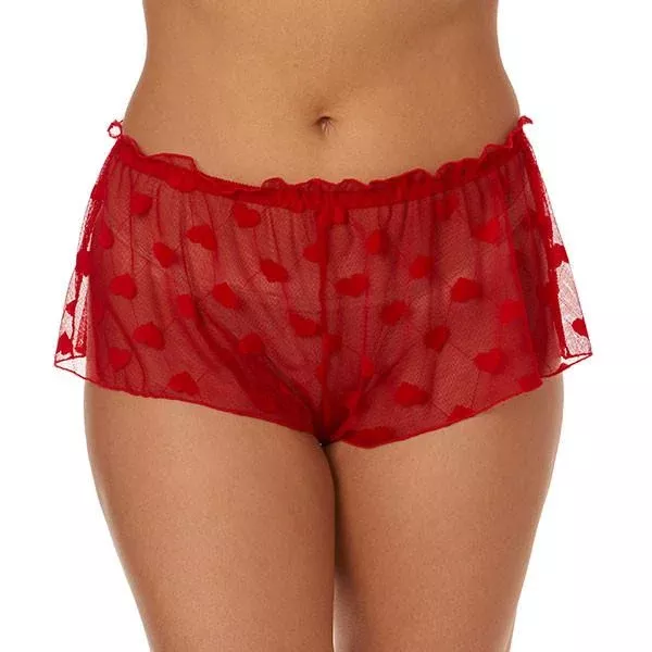 sweetheart-mesh-tap-pant-red Sweetheart Mesh Tap Pant - Red -