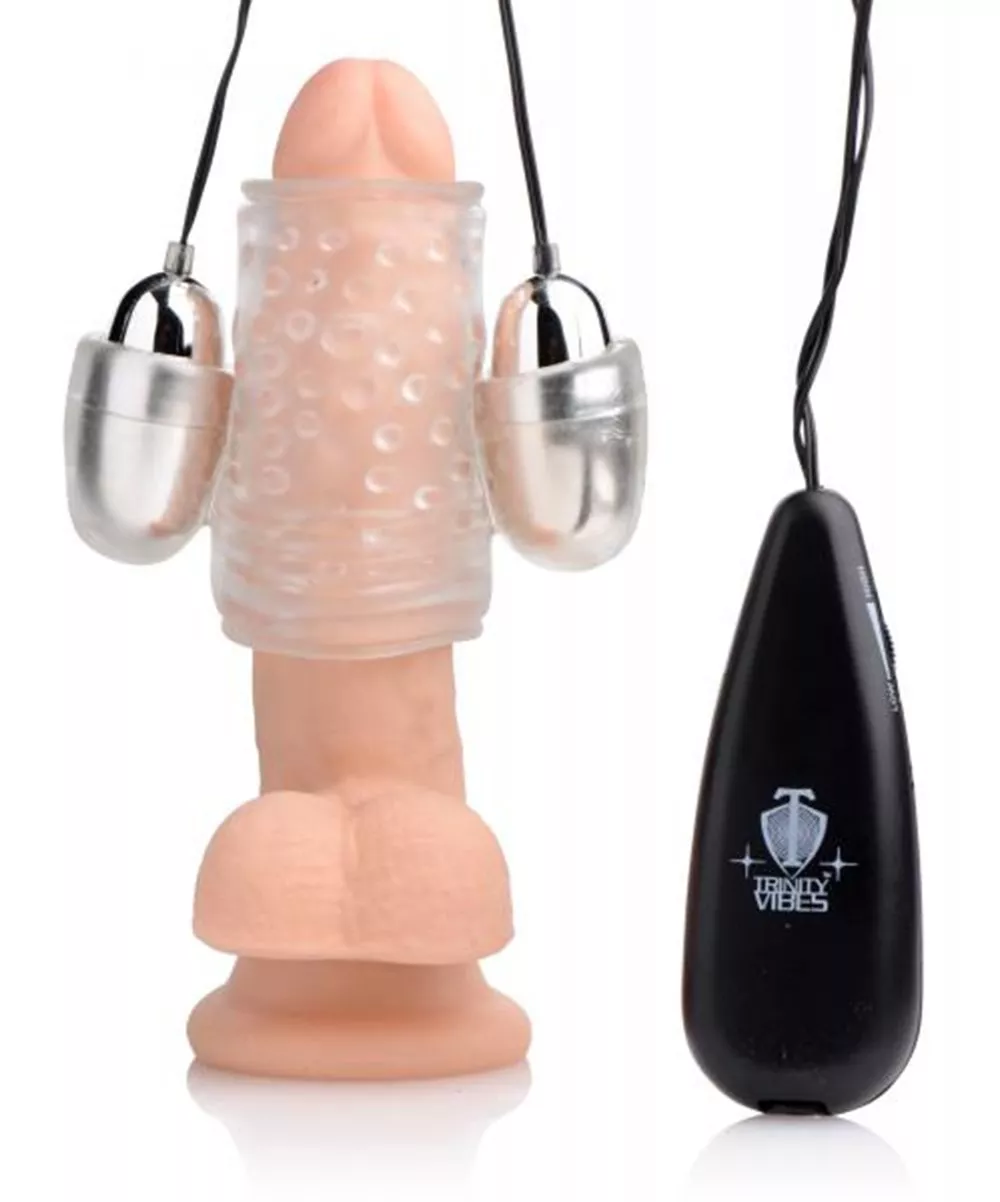 trinity-men-dual-vibrating-penis-head-masturbator-clear Trinity For Men Dual Vibrating Penis Head Masturbator Clear