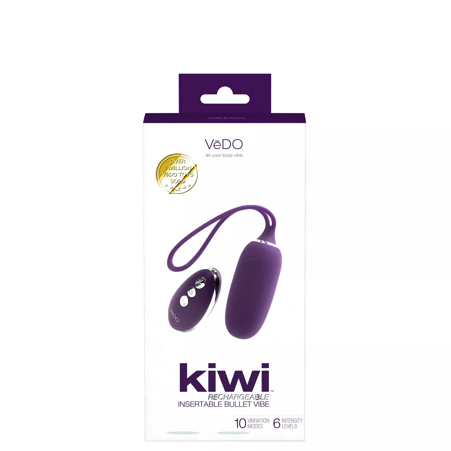 vedo-kiwi-rechargeable-insertable-bullet-vibrator-deep-purple VeDO Kiwi Rechargeable Insertable Bullet Vibrator - Deep Purple