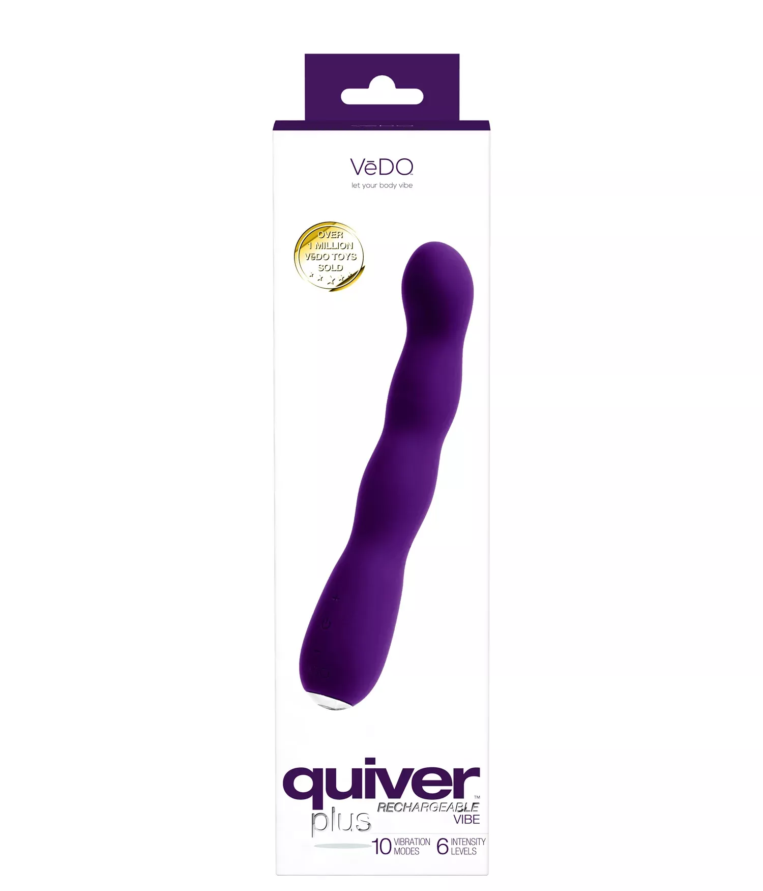 vedo-quiver-plus-rechargeable-g-spot-vibe-purple VeDO Quiver Plus Rechargeable G-Spot Vibe - Purple