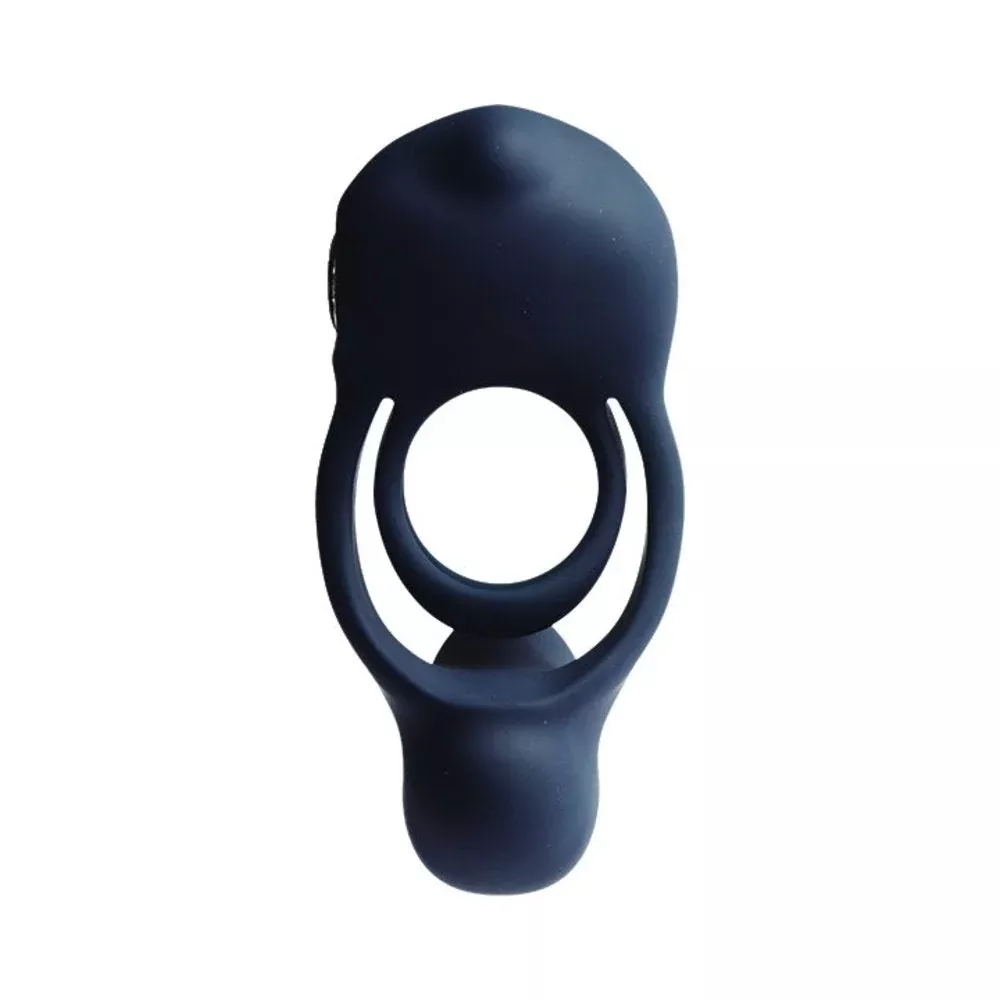 Vedo Roco Rechargeable Dual Motor Vibrating Ring - Just Black