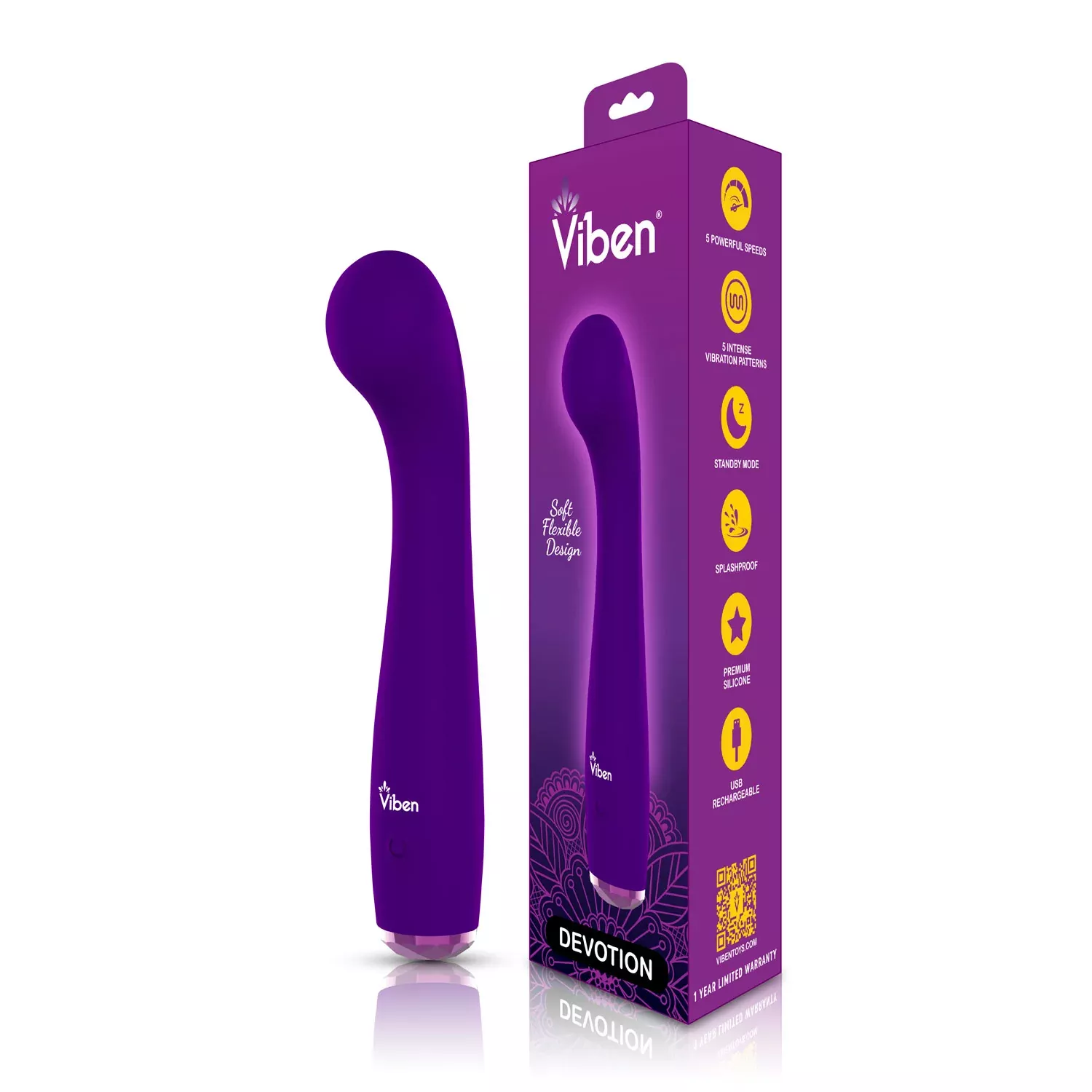 viben-devotion-g-spot-massager-violet Viben Devotion G-Spot Massager - Violet