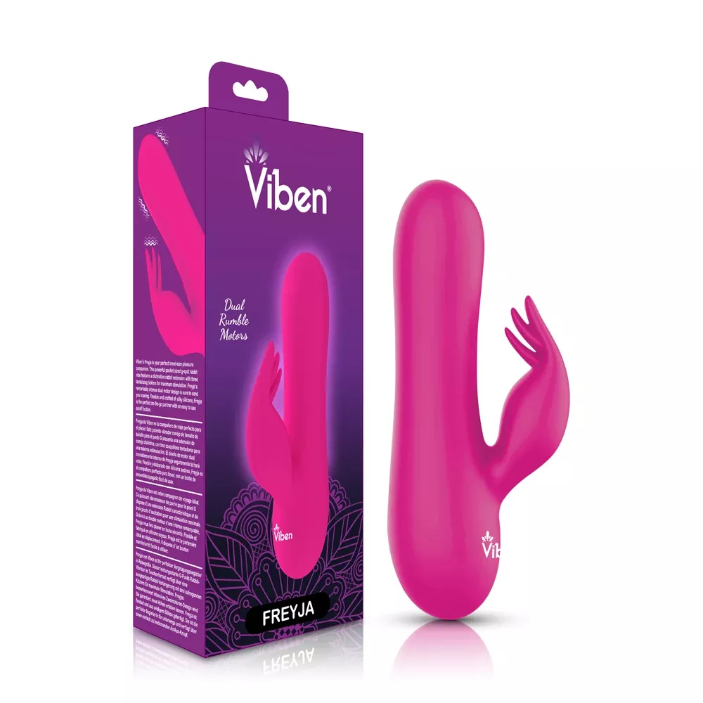 viben-freyja-mini-triple-ticklers-rabbit-vibe-hot-pink Viben Freyja Mini Triple Ticklers Rabbit Vibe - Hot Pink