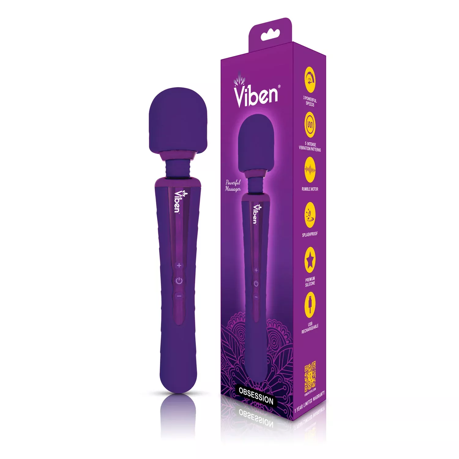 viben-obsession-wand-massager-in-violet Viben Obsession Wand Massager in Violet
