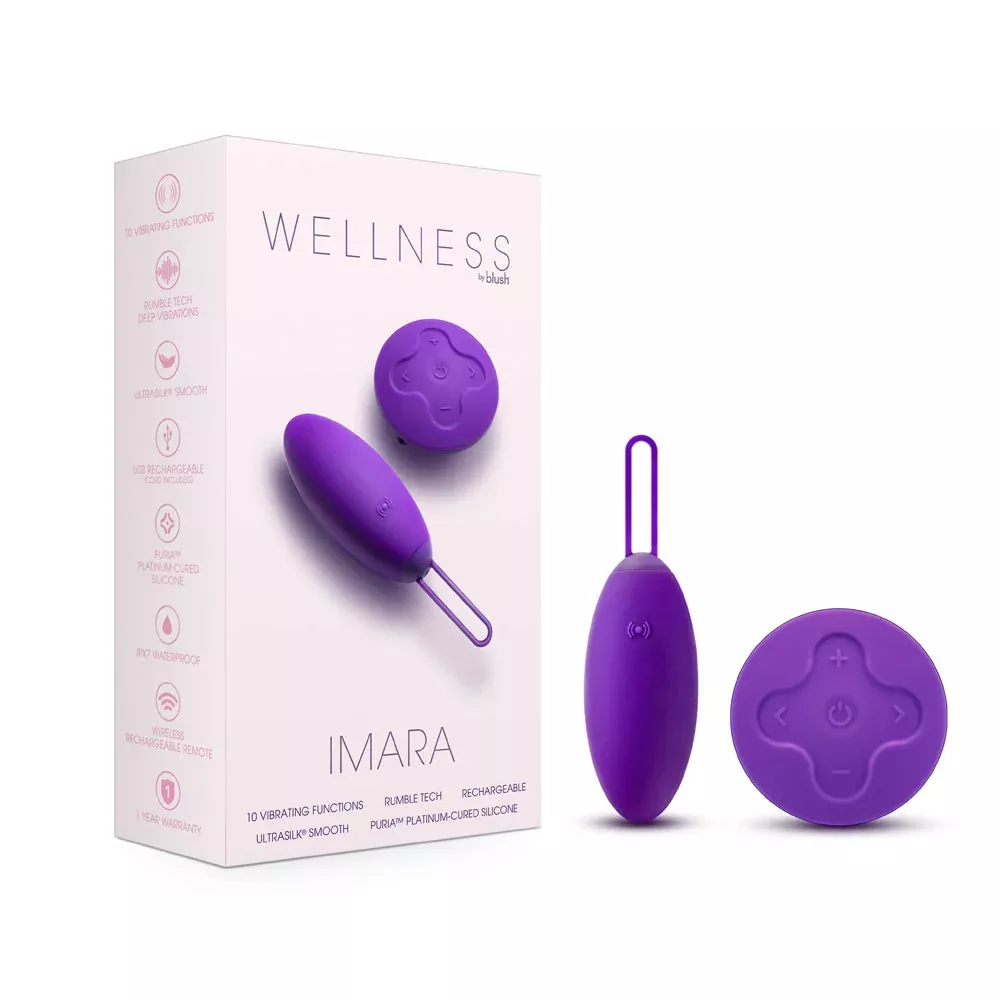 wellness-imara-vibrating-egg-with-remote-purple Wellness Imara Vibrating Egg with Remote Purple