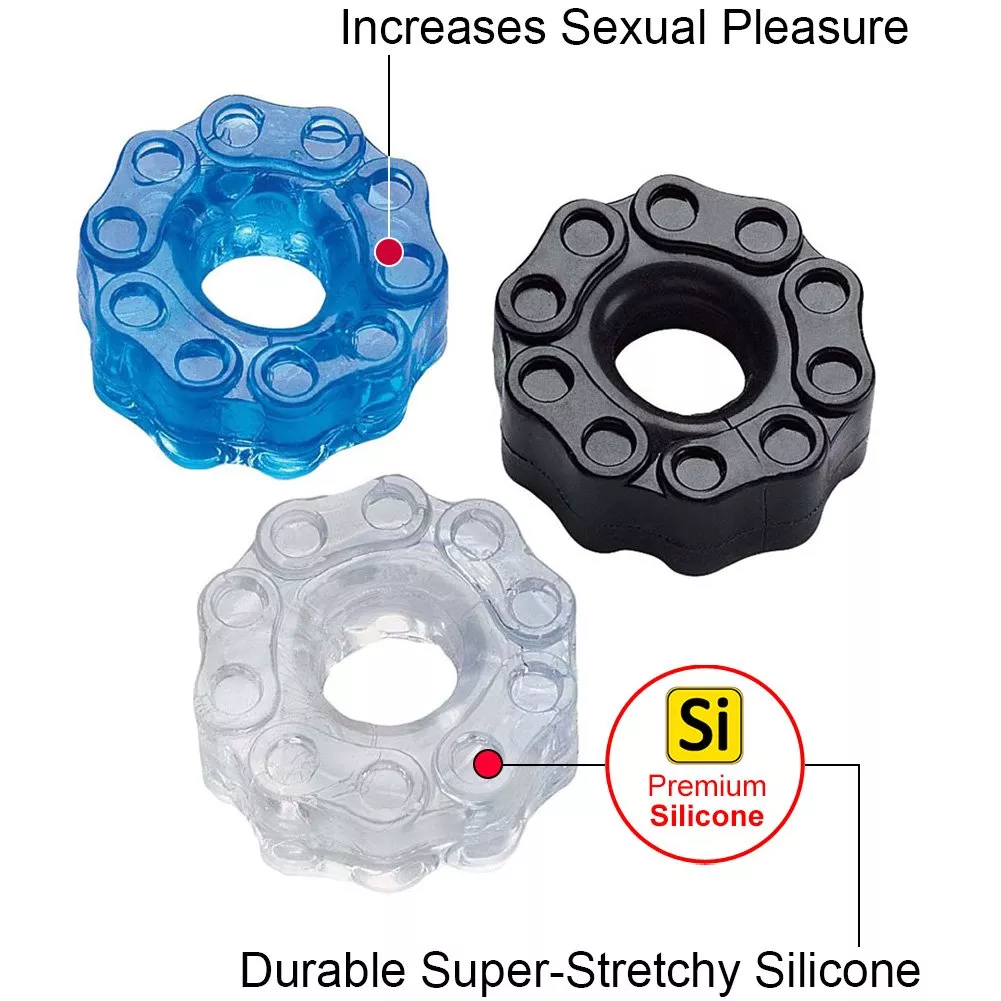 wet-dreams-chain-gang-penis-rings-3-each-per-pack Wet Dreams Chain Gang Penis Rings 3 Each Per Pack