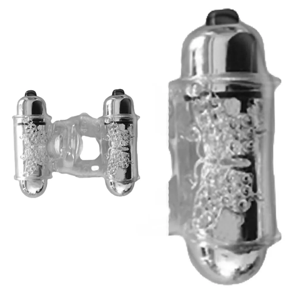 wet-dreams-double-down-triple-motor-vibrating-penis-ring-waterproof-clear Wet Dreams Double Down Triple Motor Vibrating Penis Ring Waterproof Clear