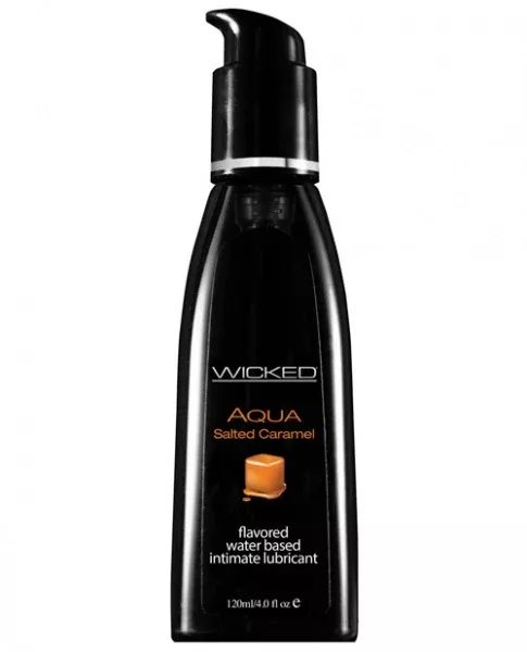 wicked-sensual-care-aqua-waterbased-lubricant-4-oz-salted-caramel Wicked Sensual Care Aqua Waterbased Lubricant - 4 oz Salted Caramel