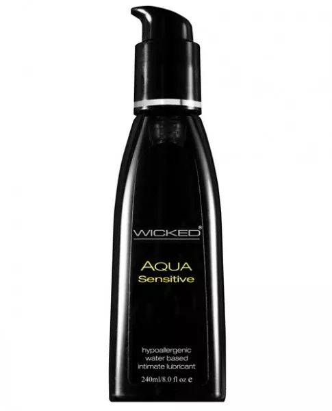 wicked-sensual-care-hypoallergenic-aqua-sensitive-lubricant-8-oz Wicked Sensual Care Hypoallergenic Aqua Sensitive Lubricant - 8 oz