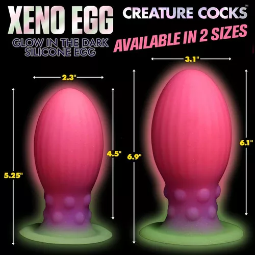 xr-brands-creature-cocks-xeno-egg-glow-in-dark-silicone-egg XR Brands Creature Cocks Xeno Egg Glow in the Dark Silicone Egg