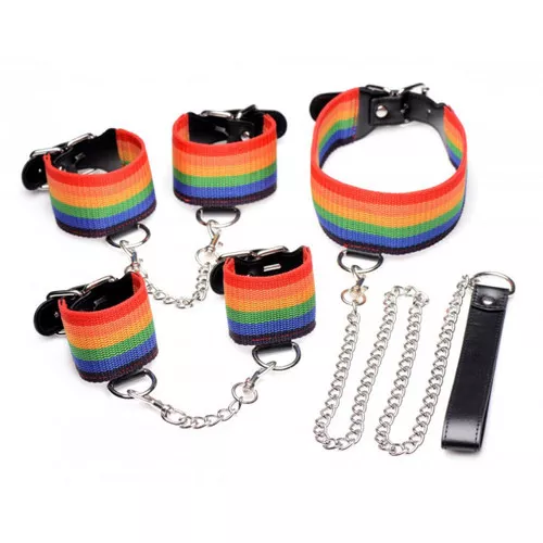 xr-brands-master-series-kinky-pride-rainbow-bondage-set XR Brands Master Series Kinky Pride Rainbow Bondage Set